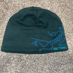 Arc'teryx Dark Green Beanie with Blue Logo